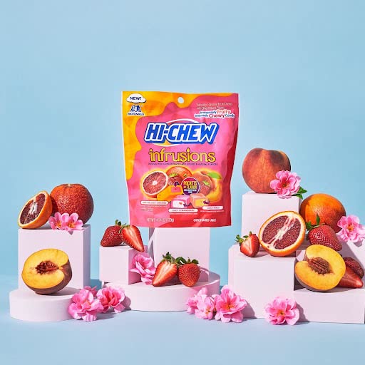 HI-CHEW Infrusions seven mini stand-up pouches for on-the-go sharing