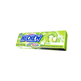 Hi-CHEW Kiwi Sticks texture detail showing double-layer chew.