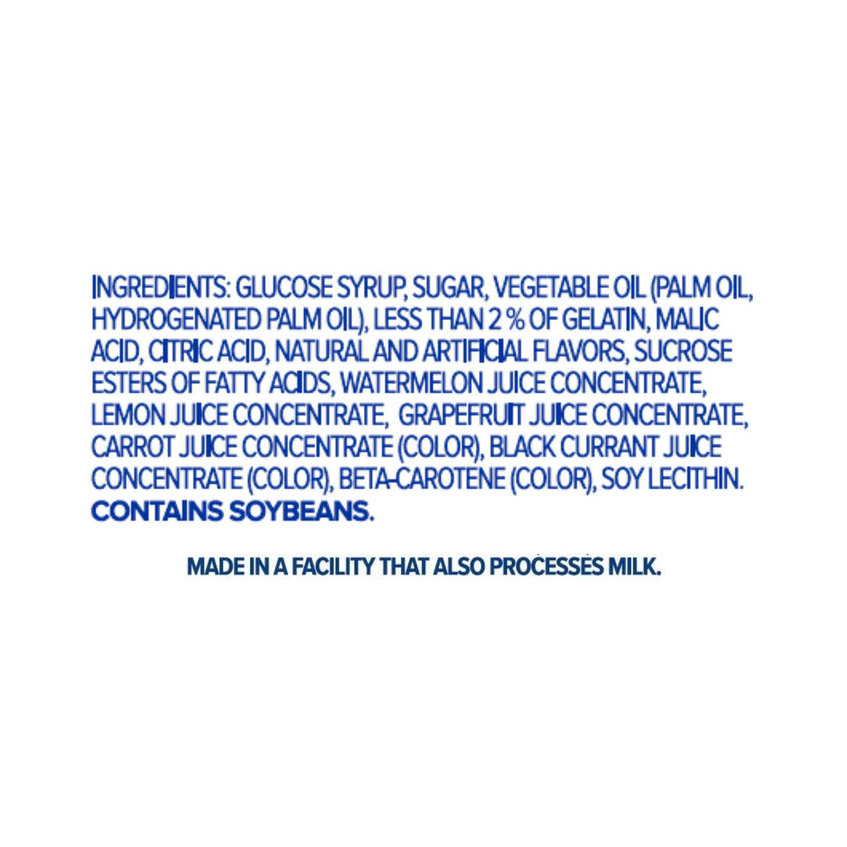 HI-CHEW packaging-label highlights pack variety and sharing-friendly format.