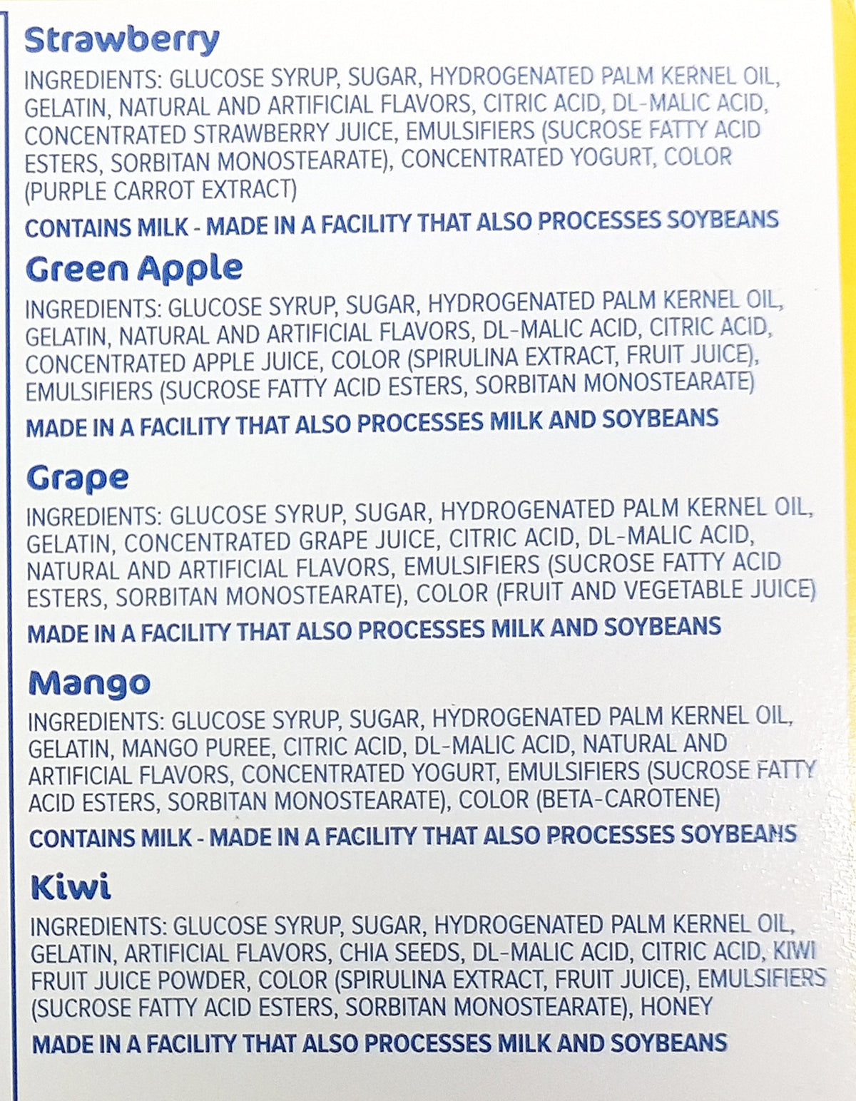Hi-Chew sticks green apple flavor display emphasizes crisp notes and chewy bite