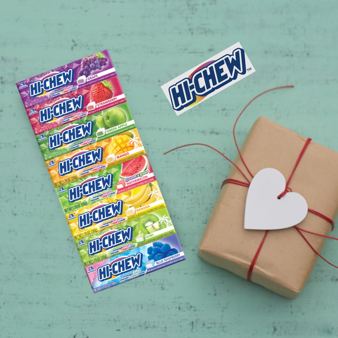 Close-up of HI-CHEW soft-chewy texture during a bite