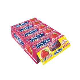 HI-CHEW Strawberry Sticks 15-pack shown for on-the-go snacking