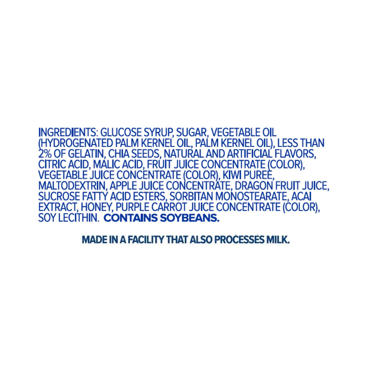 HI-CHEW Superfruit Mix gluten-free label supports allergy-conscious snacking