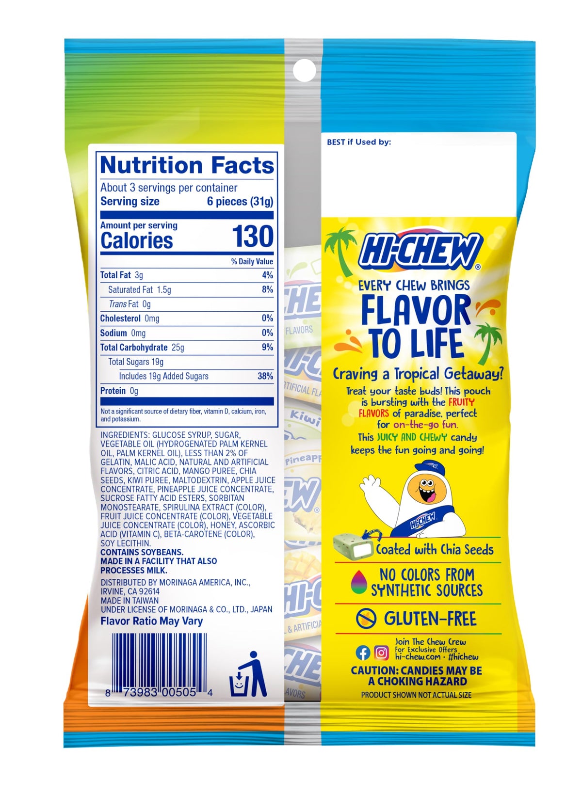 HI-CHEW Tropical Mix on a table ready for a party snack