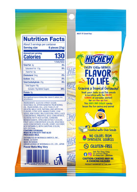 HI-CHEW Tropical Mix on a table ready for a party snack