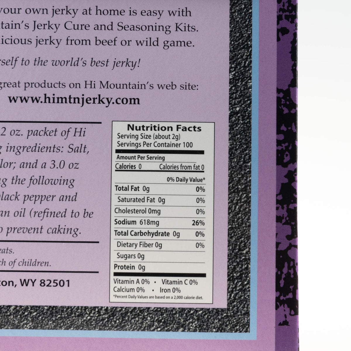 Hi Mountain Jerky Cure adds texture and moisture retention for tender bites.