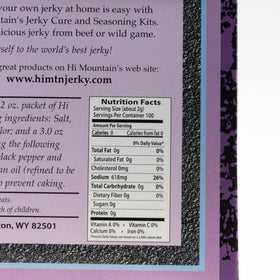 Hi Mountain Jerky Cure adds texture and moisture retention for tender bites.