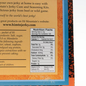 Hi Mountain instruction card detailing simple jerky making steps