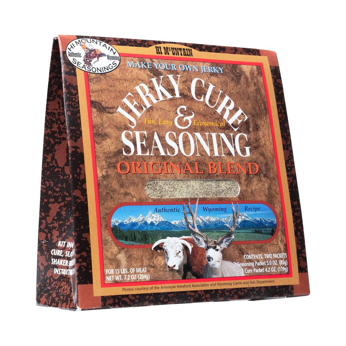 Hi Mountain Original Blend jerky seasoning kit for at-home curing on beef and wild game