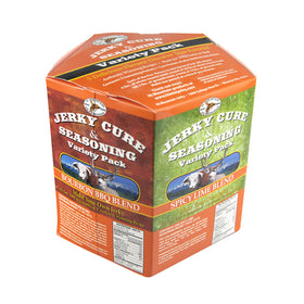 Hi Mountain Original Jerky Seasoning packet enhances beef and venison flavor