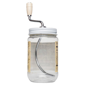 Grandpa Witmer’s mixer fits 16-ounce jars with 2.75-inch lids for universal use.
