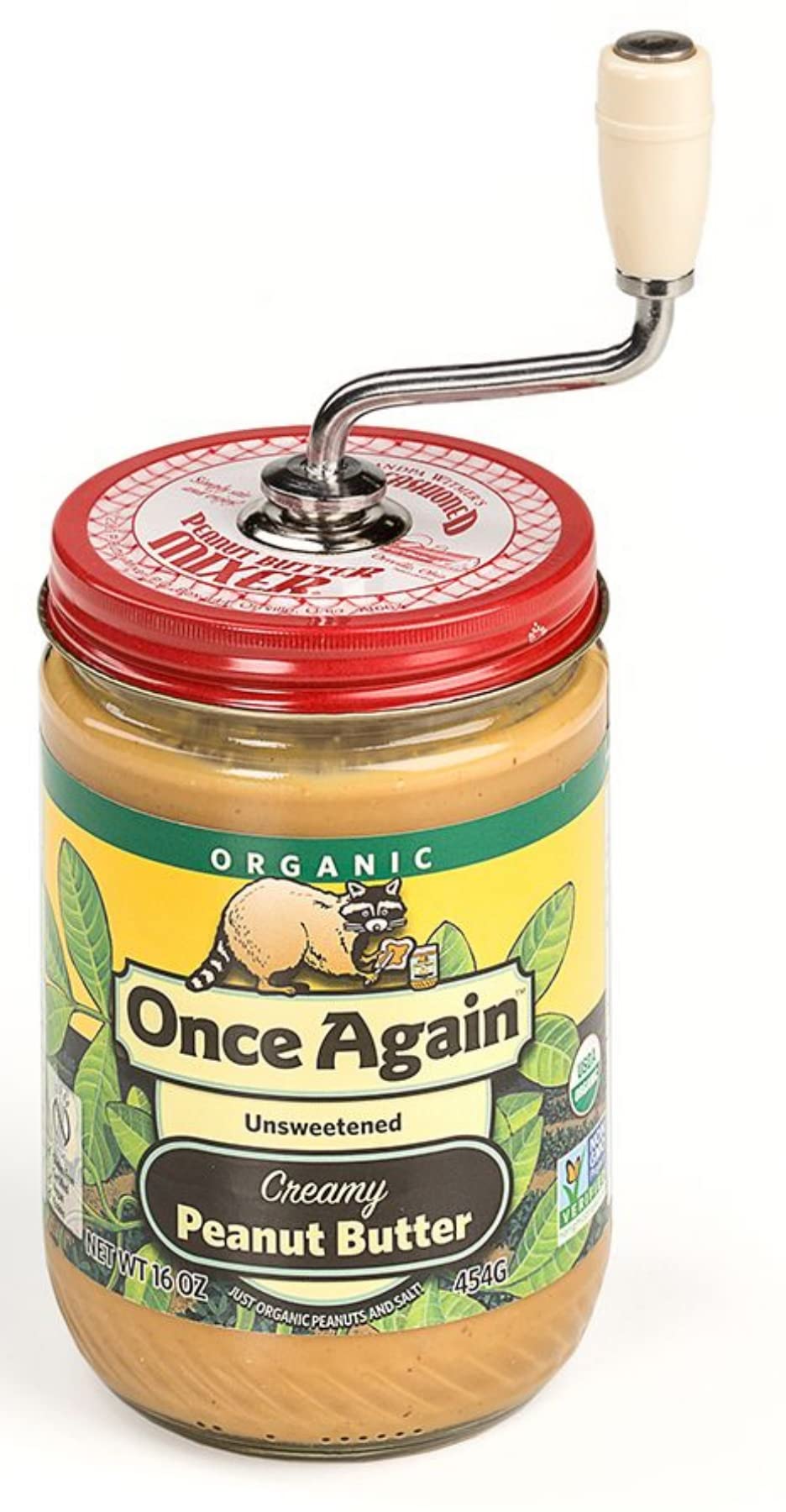 HIC Kitchen peanut butter mixer lid cleaning shows quick cleanup after use
