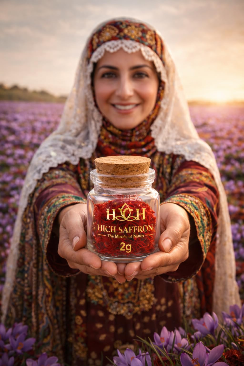 HICH SAFFRON farm-to-jar process reflects careful sourcing and processing.