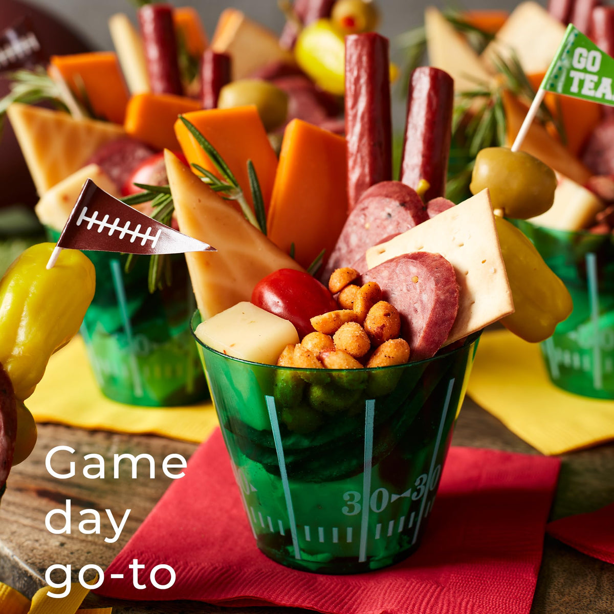Hickory Farms sausage links wrapped for convenient snacking