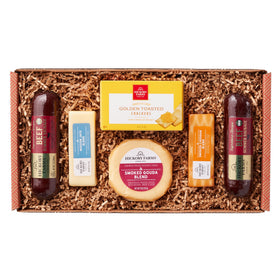 Hickory Farms Signature Beef Summer Sausage slices for sharing.