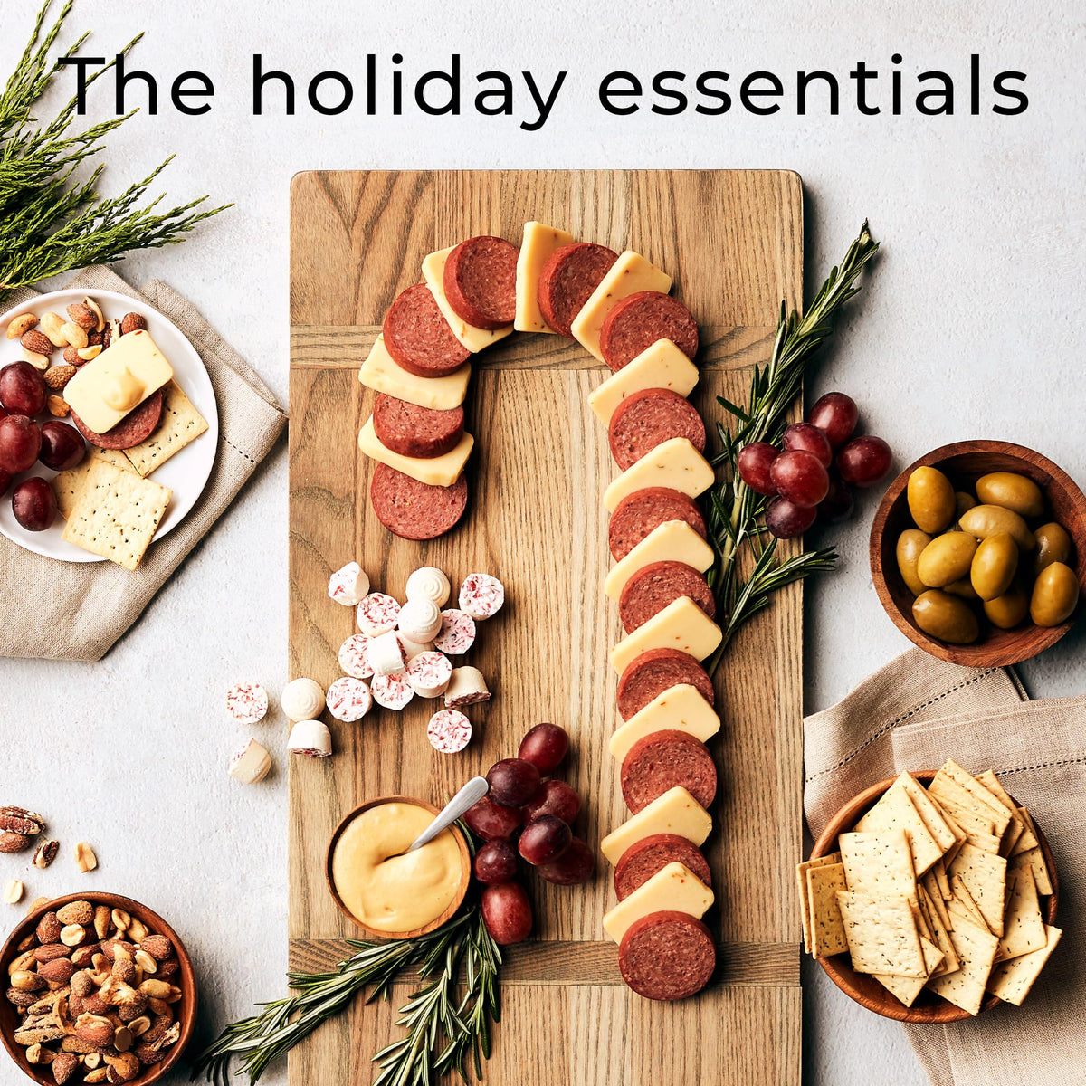 Hickory Farms Signature Beef Summer Sausage in a gift box, ready for gifting