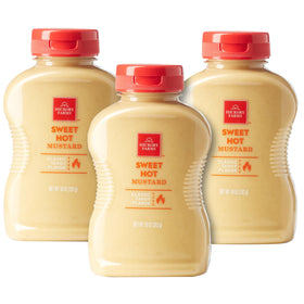Hickory Farms Sweet Hot Mustard trio pack ready for gifting or pantry use