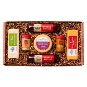 Hickory Farms Farmhouse Meat and Cheese Basket ideal for entertaining guests.