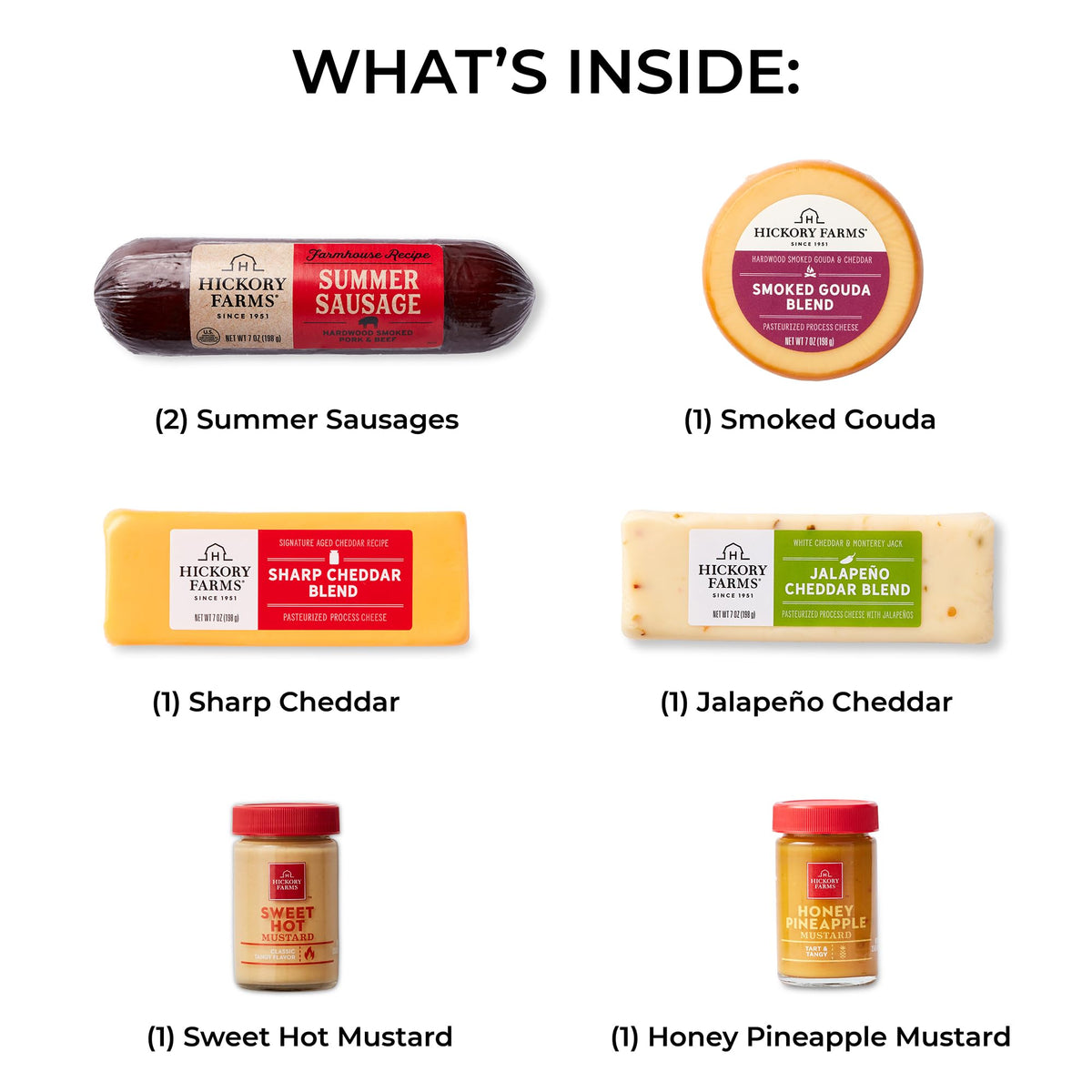 Hickory Farms Jalapeño Cheddar Blend 7oz adds spice to your board.