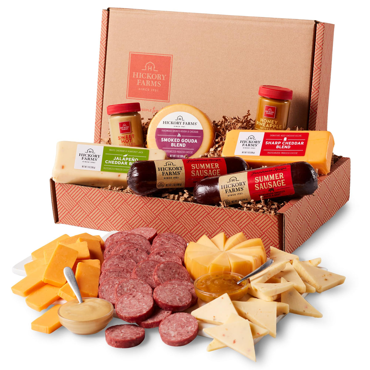 Hickory Farms Summer Sausage 7oz slices perfect for a crowd.