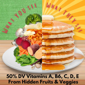 Hidden Foods Co mix provides 10g protein and 4g fiber per serving.