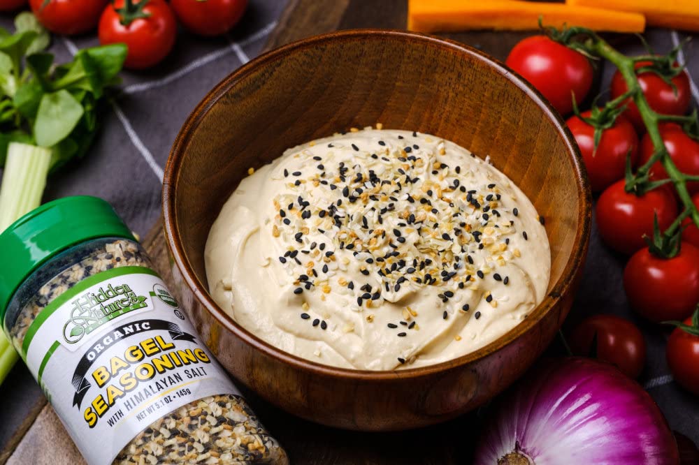 Hidden Nature's Source Everything Bagel Seasoning on salmon enhances natural taste and aroma