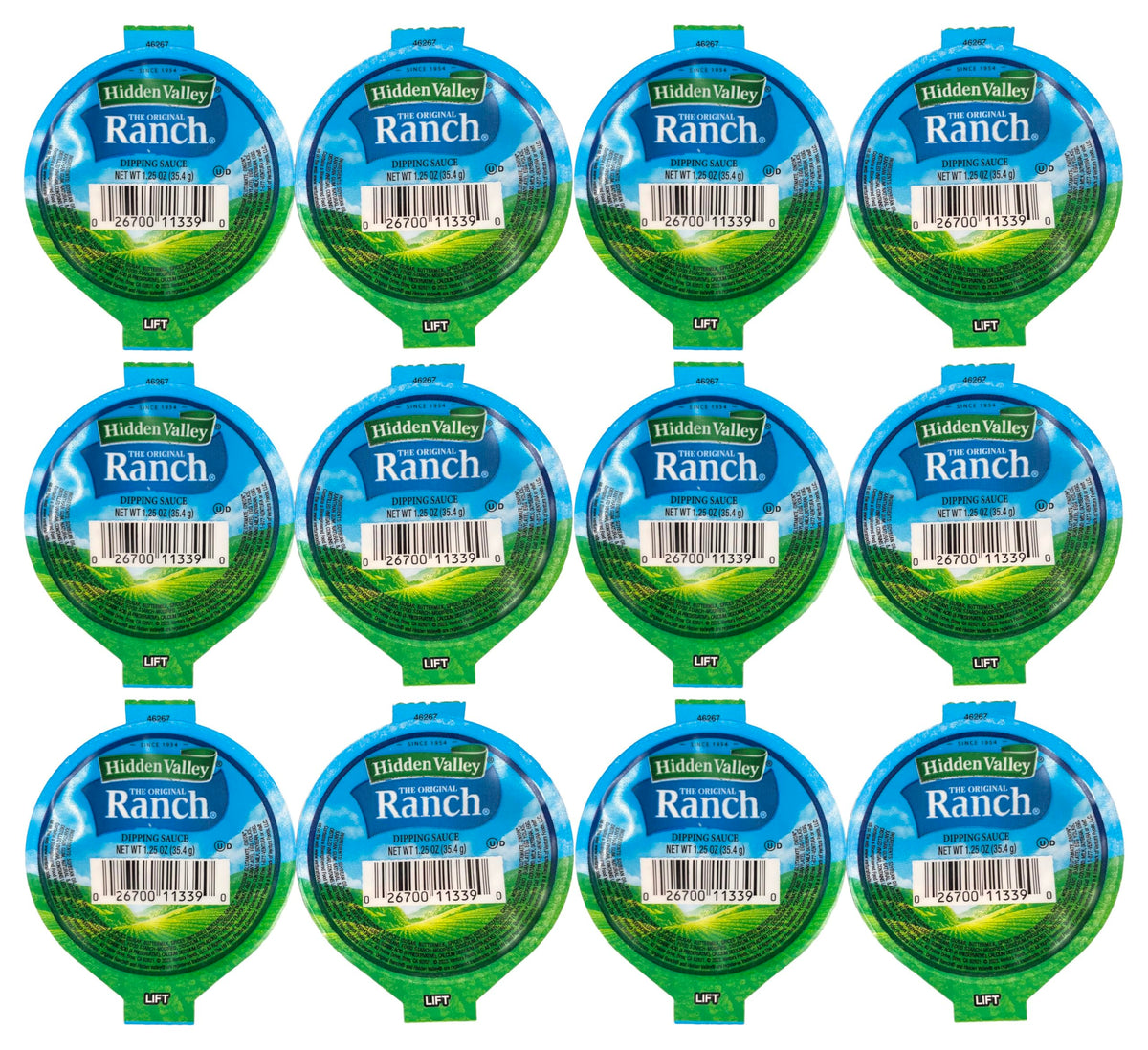 Hidden Valley Original Ranch dipping cup pack, ideal for on-the-go lunches.