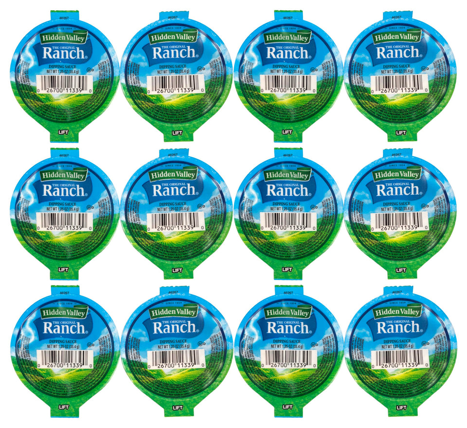 Hidden Valley Original Ranch dipping cup pack, ideal for on-the-go lunches.