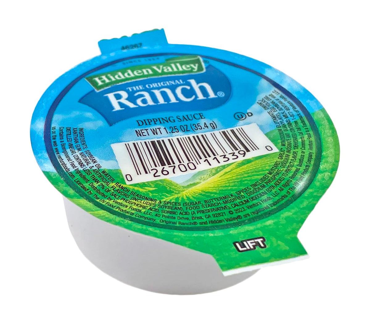 Lunchbox-ready Hidden Valley Ranch cups for quick, mess-free snacks.