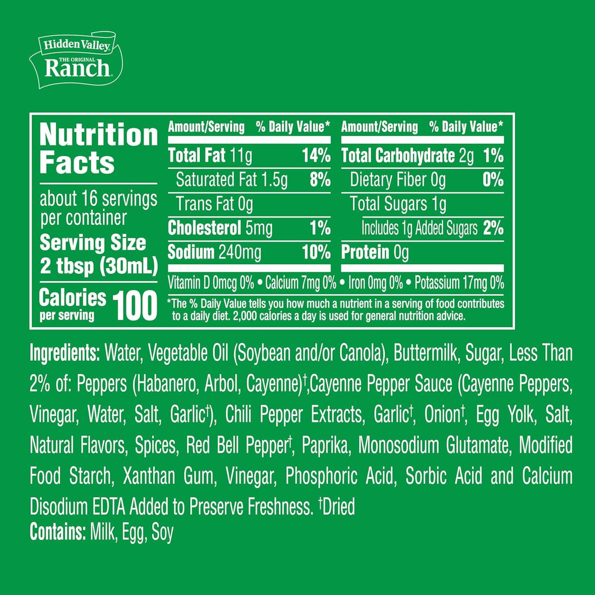 Hidden Valley Original Spicy Ranch on a crisp salad for extra flavor.