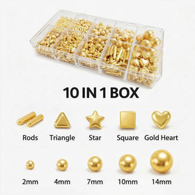 HIFUNBK Gold Mix Sprinkle triangle shapes for modern cake accents