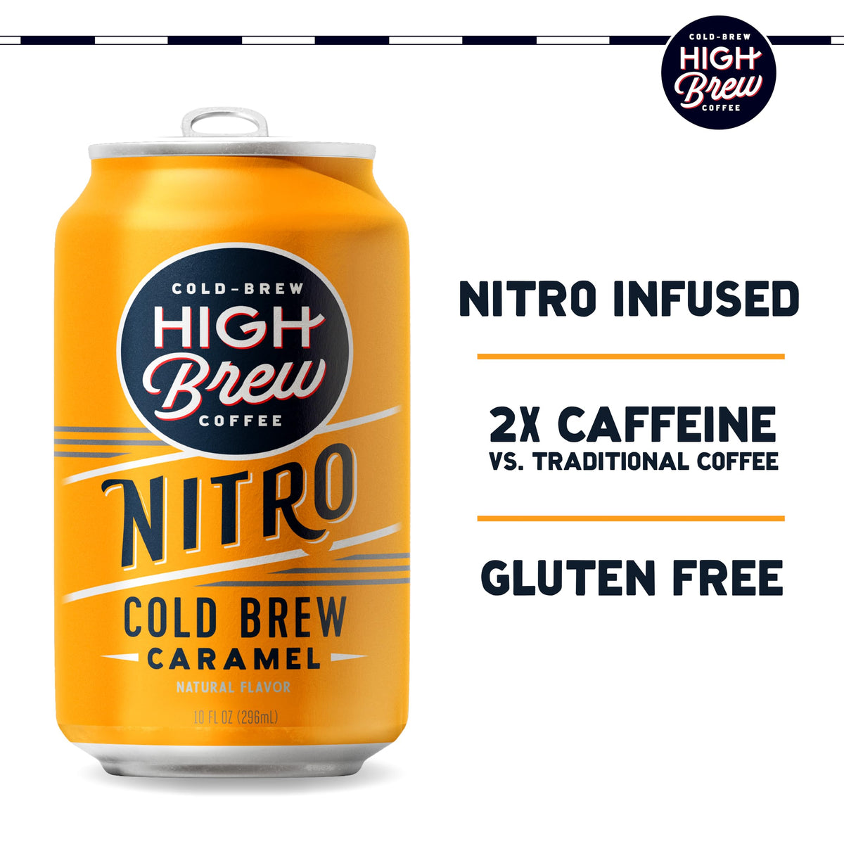 High Brew Nitro widget release depicts creamy texture without dairy benefits.