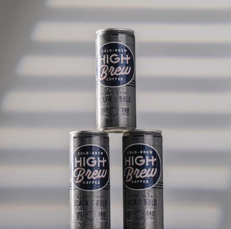 Shelf-stable High Brew pack ready for travel and on-the-goRefreshment.