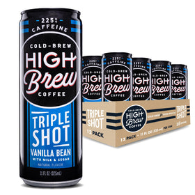 High Brew Triple Shot Vanilla Bean bottle front label showcasing bold flavor
