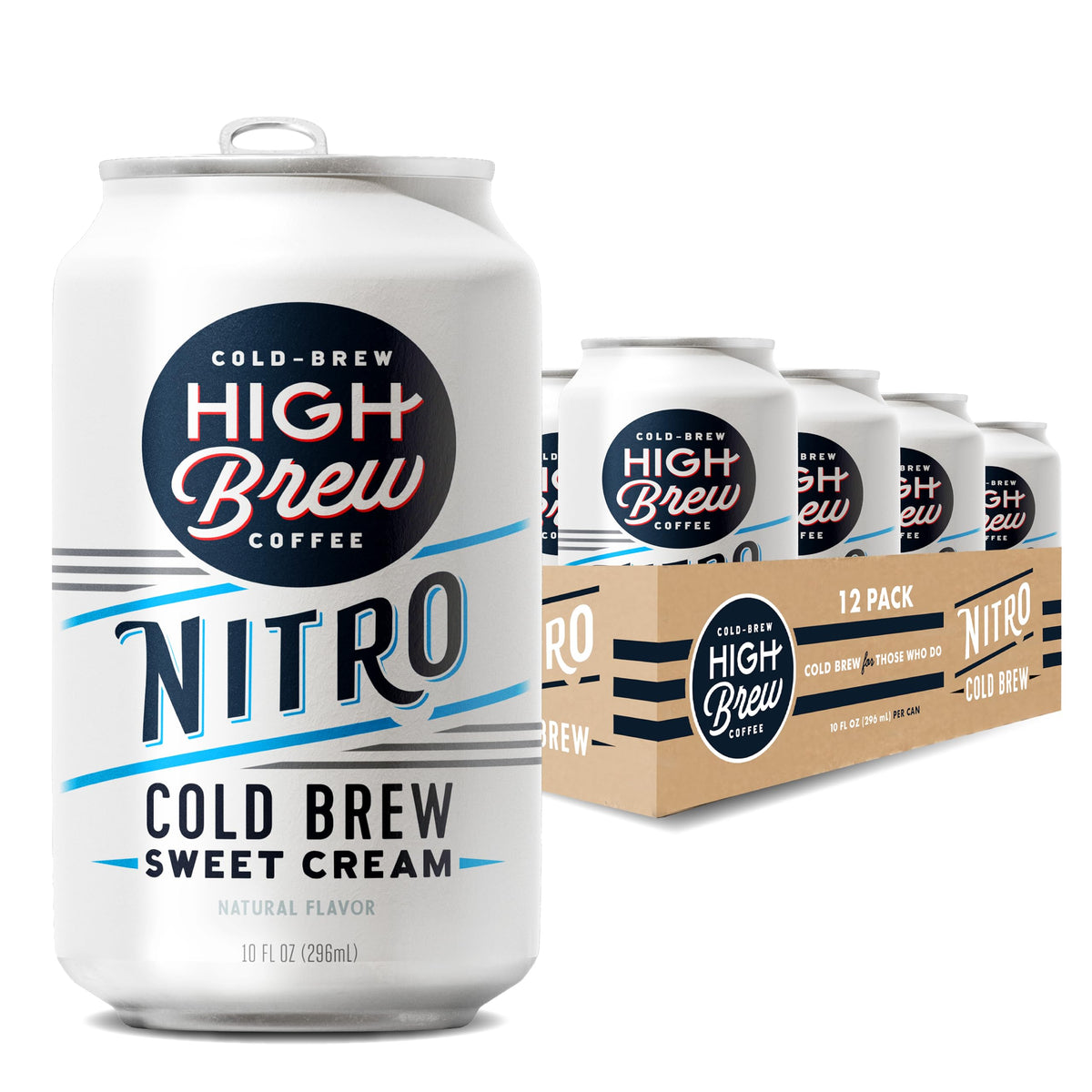 High Brew Nitro Sweet Cream cold brew can for quick caffeine boost on the go.