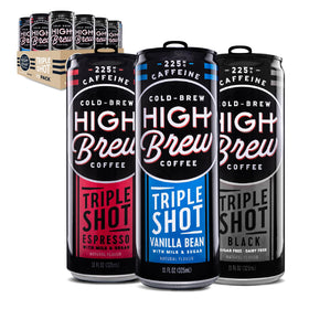 High Brew Triple Shot Vanilla Bean can—bold flavor, ready to drink.