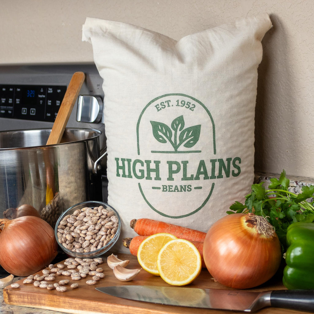High Plains field harvest showing fresh beans from local farms, ideal for everyday cooking.