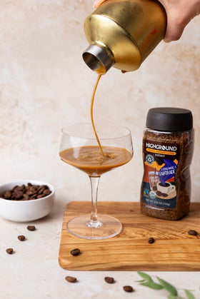 Highground Organic Regular Instant Coffee package mockup, ready for shelf display