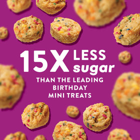 HighKey Birthday Cake Muffins back nutrition label, highlights low carb.