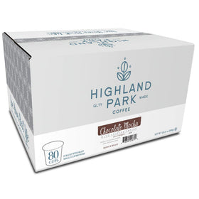 Highland Park coffee aroma enhancing mood with smooth flavor.