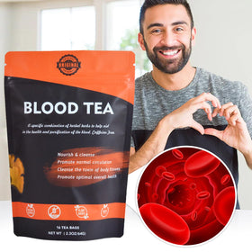 Hiherbs tea bags open label reveals natural herbal detox blend.