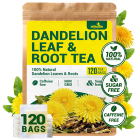 HIIHONE Dandelion Tea packaging highlights convenient, individually wrapped bags for freshness.