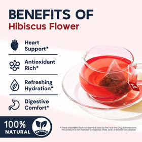 HIIHONE Vitamin C antioxidants boost tangy hibiscus notes