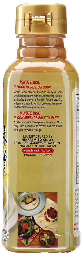Hikari Minute Miso Soup liquid miso ready for fast broth anywhere.