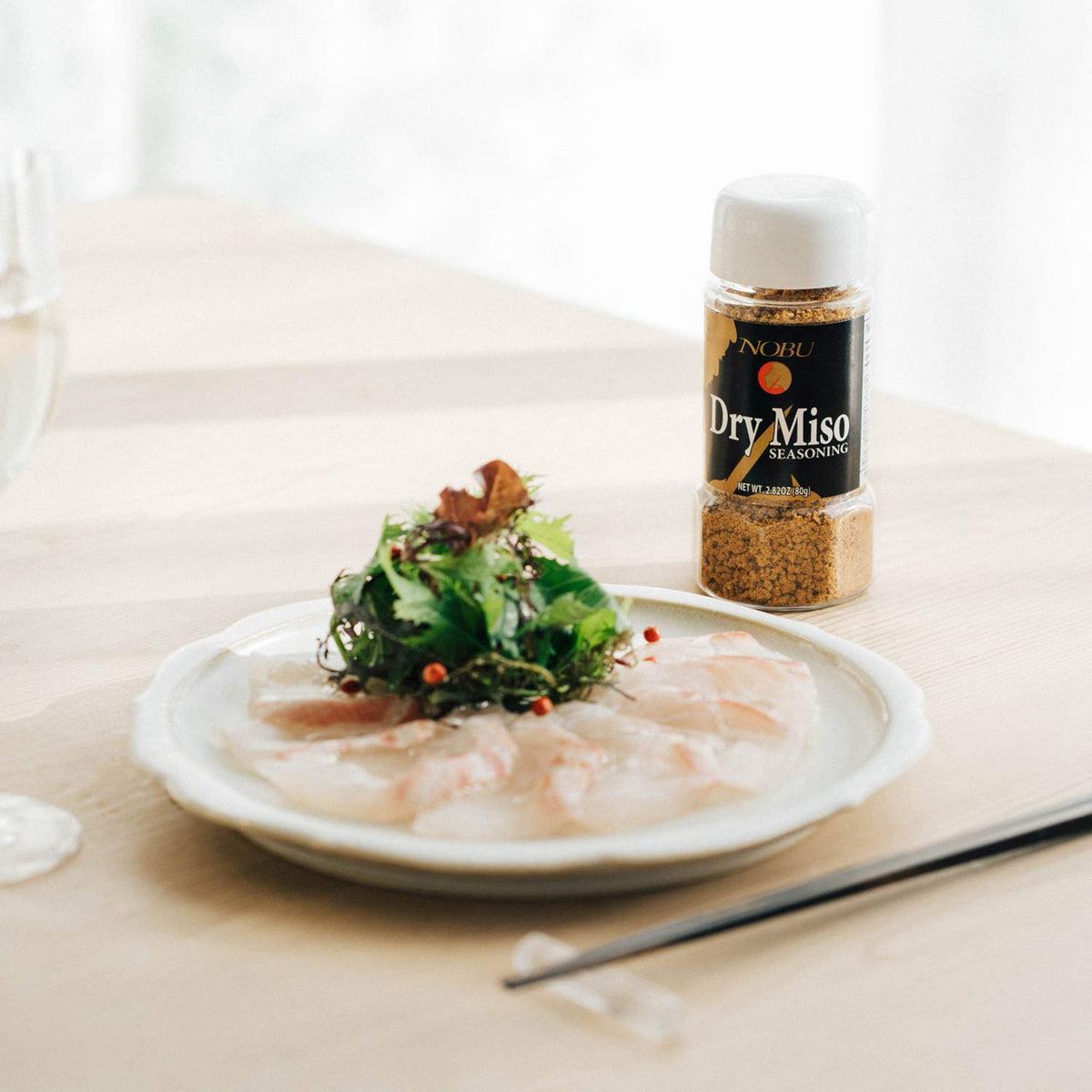 Hikari Miso Nobu Dry Miso Seasoning on fish dish adds depth