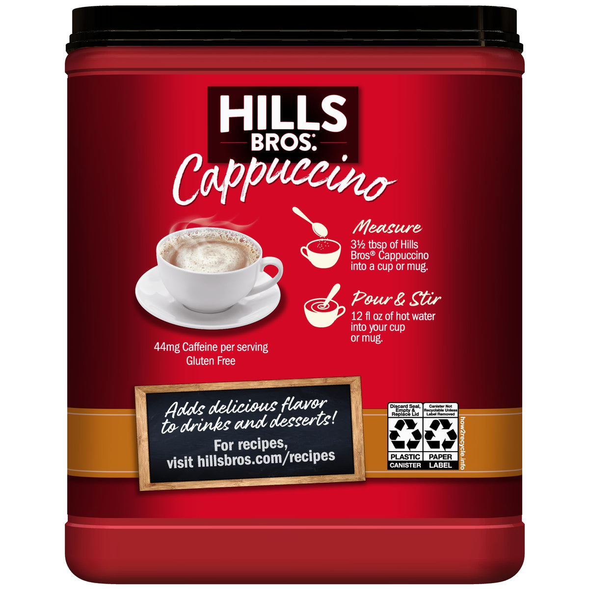 Premium flavor without a high price from Hills Bros for everyday enjoyment.