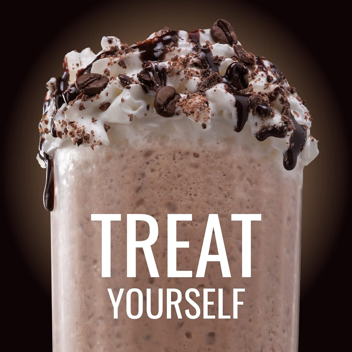 Hills Bros Frappés Salty Caramel layered with milk for a balanced sweet-salty sip.
