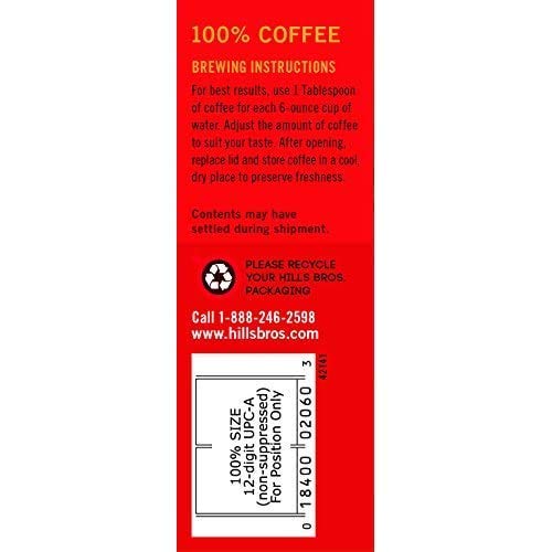 Hills Bros. Rich aroma and smooth flavor ideal for everyday coffee moments.