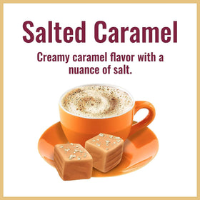 Ice-blended Hills Bros Salted Caramel Cappuccino for a refreshing cold treat