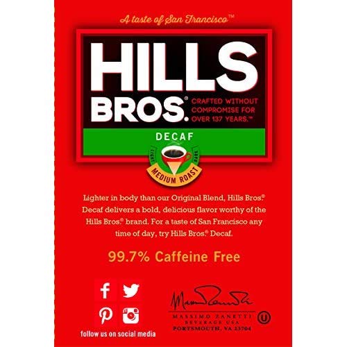 Hills Bros. Sustainable packaging in steel can supports eco-conscious routines.